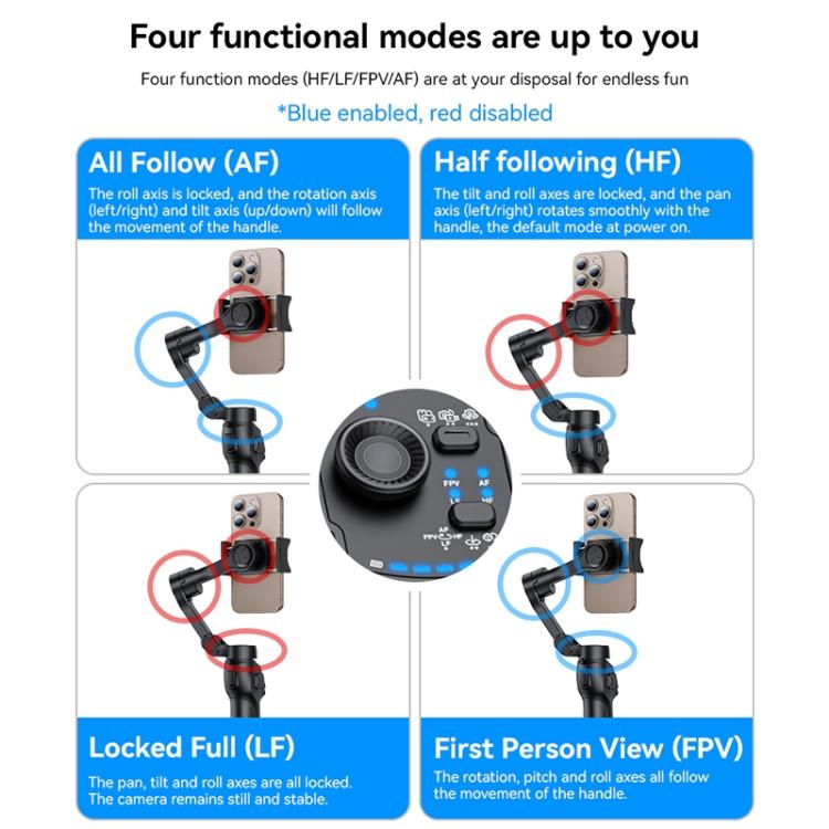 Yesido SF27 3 Axis Handheld Shooting Stabilizer