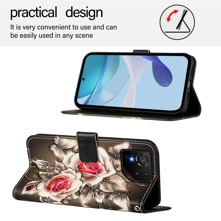 Colored Drawing Pattern Plain Weave Leather Phone Case, For Asus ROG Phone 9 / 9 Pro