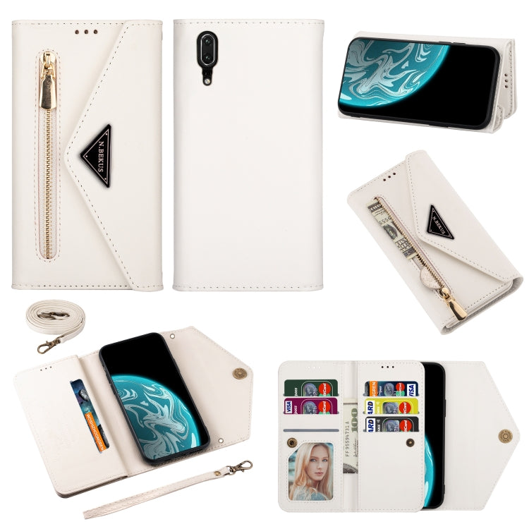 Skin Feel Zipper Horizontal Flip Leather Case with Holder & Card Slots & Photo Frame & Lanyard & Long Rope, For Huawei Mate 10 Lite, For Huawei Mate 10 Pro, For Huawei Mate 20, For Huawei P20, For Huawei P20 Pro, For Huawei P30, For Huawei P30 Lite    ...
