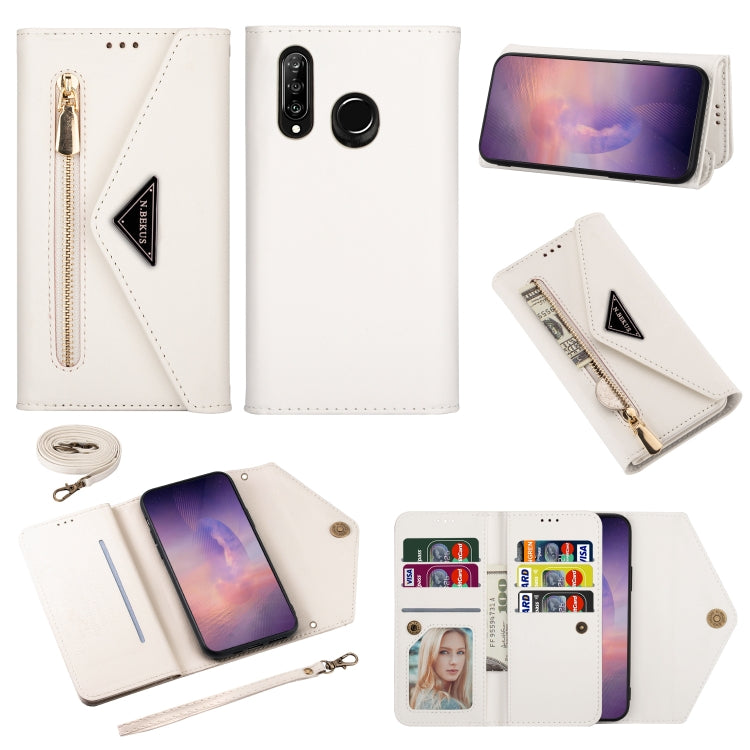 Skin Feel Zipper Horizontal Flip Leather Case with Holder & Card Slots & Photo Frame & Lanyard & Long Rope, For Huawei Mate 10 Lite, For Huawei Mate 10 Pro, For Huawei Mate 20, For Huawei P20, For Huawei P20 Pro, For Huawei P30, For Huawei P30 Lite    ...