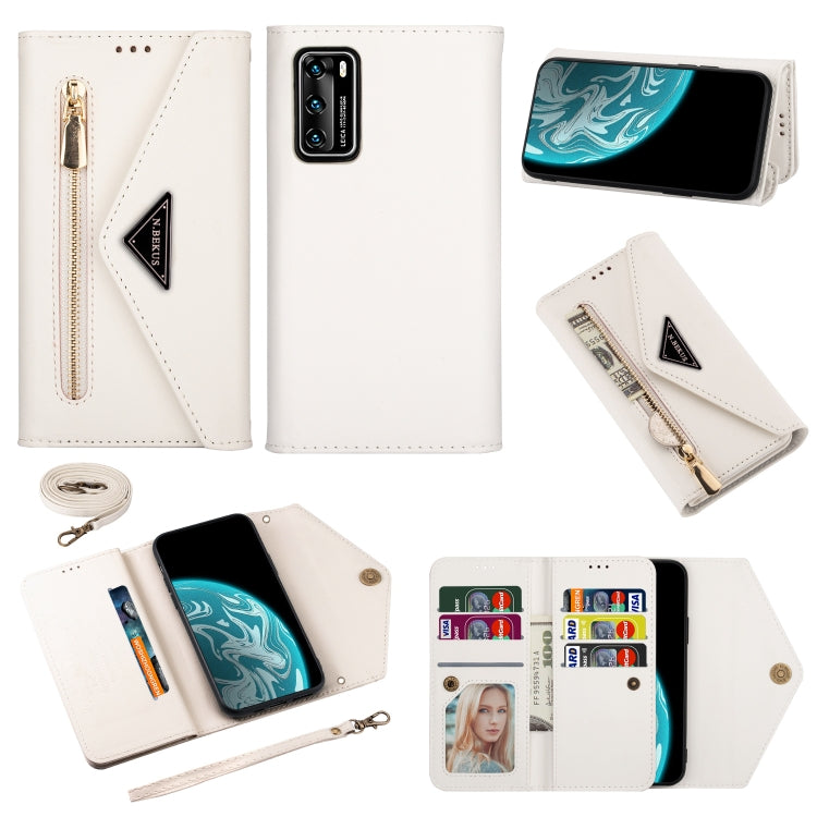 Skin Feel Zipper Horizontal Flip Leather Case with Holder & Card Slots & Photo Frame & Lanyard & Long Rope, For Huawei Mate 10 Lite, For Huawei Mate 10 Pro, For Huawei Mate 20, For Huawei P20, For Huawei P20 Pro, For Huawei P30, For Huawei P30 Lite    ...