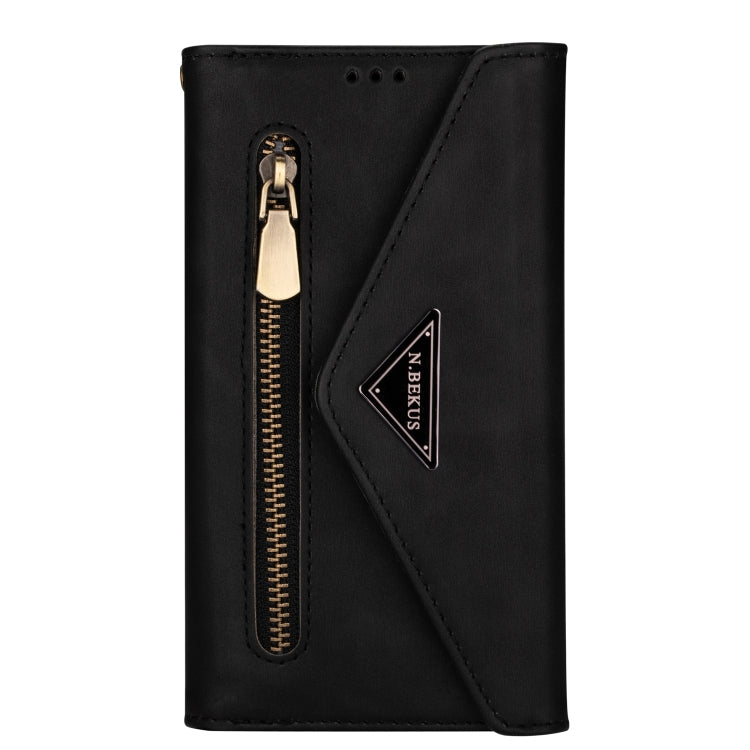 Skin Feel Zipper Horizontal Flip Leather Case with Holder & Card Slots & Photo Frame & Lanyard & Long Rope, For Huawei P40 Lite, For Huawei P40 Pro, For Huawei Y6 (2019), For Huawei P20 Lite, For Huawei Mate 20 Lite / Maimang 7