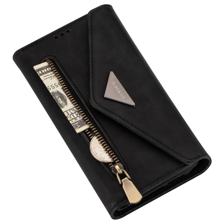 Skin Feel Zipper Horizontal Flip Leather Case with Holder & Card Slots & Photo Frame & Lanyard & Long Rope, For Huawei P40 Lite, For Huawei P40 Pro, For Huawei Y6 (2019), For Huawei P20 Lite, For Huawei Mate 20 Lite / Maimang 7