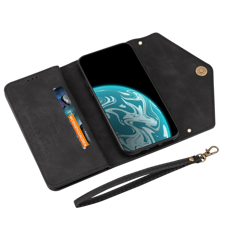 Skin Feel Zipper Horizontal Flip Leather Case with Holder & Card Slots & Photo Frame & Lanyard & Long Rope, For Huawei P40 Lite, For Huawei P40 Pro, For Huawei Y6 (2019), For Huawei P20 Lite, For Huawei Mate 20 Lite / Maimang 7
