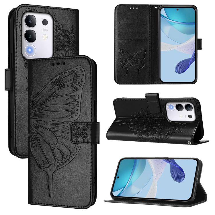 Embossed Butterfly Leather Phone Case, For vivo S30 Pro mini, For vivo S30, For vivo Y39 5G Global, For vivo V50 Lite 5G, For vivo Y29S 5G / Y04 4G Global, For vivo Y29 4G Global