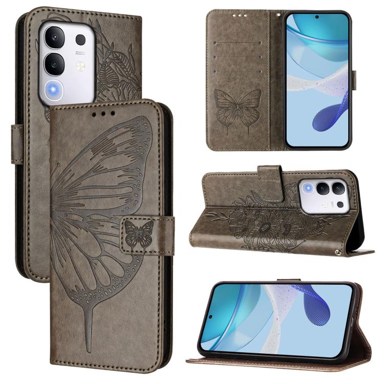 Embossed Butterfly Leather Phone Case, For vivo S30 Pro mini, For vivo S30, For vivo Y39 5G Global, For vivo V50 Lite 5G, For vivo Y29S 5G / Y04 4G Global, For vivo Y29 4G Global