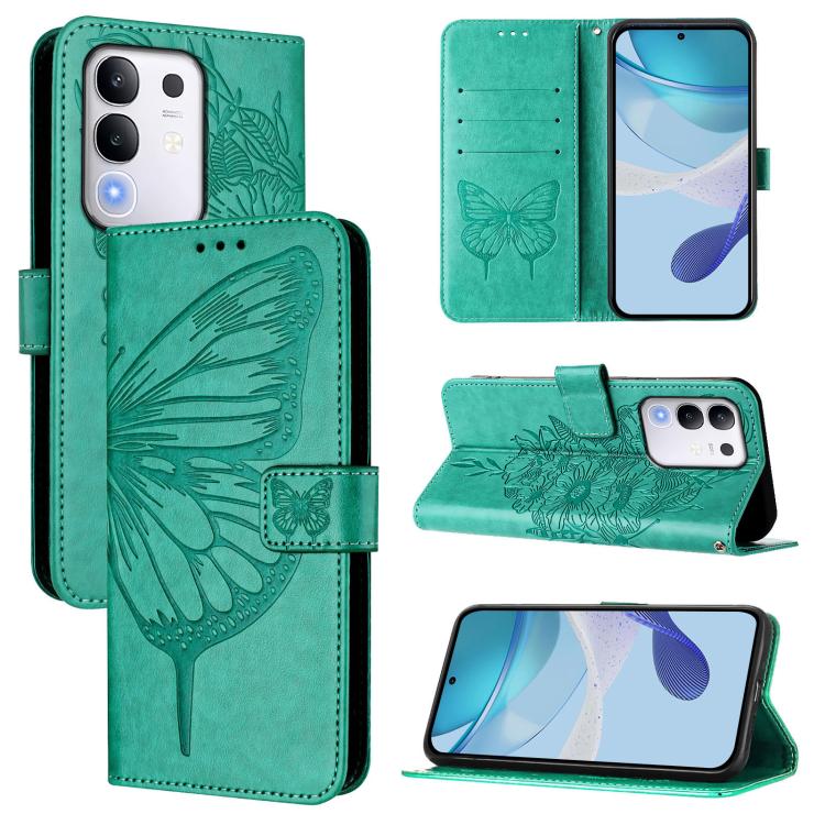 Embossed Butterfly Leather Phone Case, For vivo S30 Pro mini, For vivo S30, For vivo Y39 5G Global, For vivo V50 Lite 5G, For vivo Y29S 5G / Y04 4G Global, For vivo Y29 4G Global