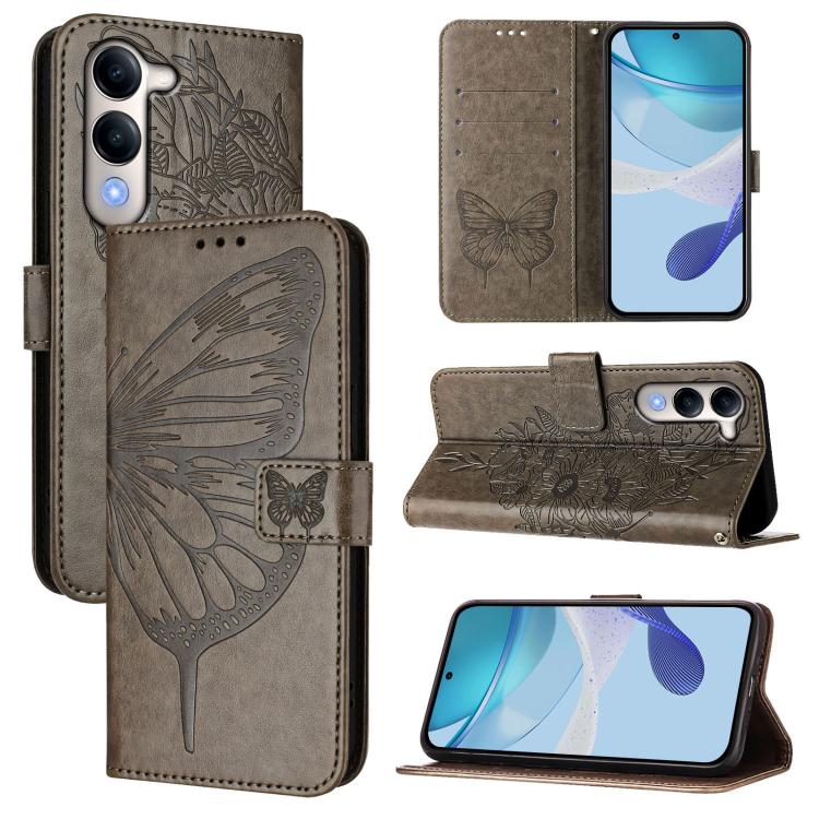 Embossed Butterfly Leather Phone Case, For vivo S30 Pro mini, For vivo S30, For vivo Y39 5G Global, For vivo V50 Lite 5G, For vivo Y29S 5G / Y04 4G Global, For vivo Y29 4G Global