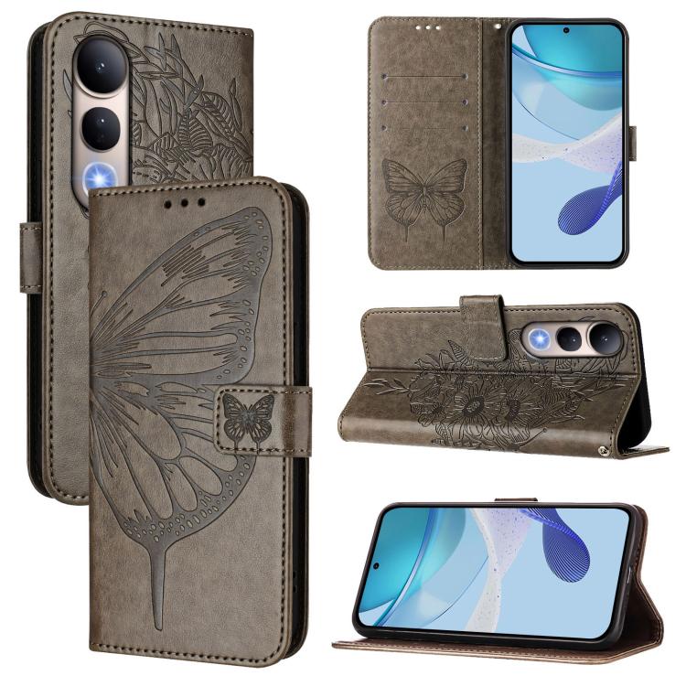 Embossed Butterfly Leather Phone Case, For vivo S30 Pro mini, For vivo S30, For vivo Y39 5G Global, For vivo V50 Lite 5G, For vivo Y29S 5G / Y04 4G Global, For vivo Y29 4G Global
