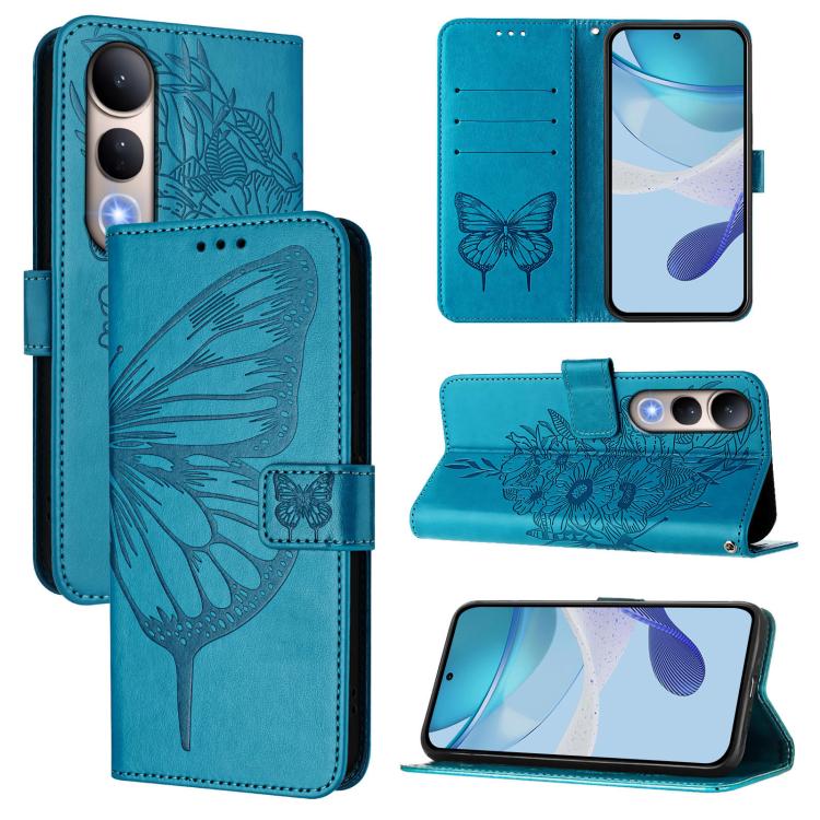 Embossed Butterfly Leather Phone Case, For vivo S30 Pro mini, For vivo S30, For vivo Y39 5G Global, For vivo V50 Lite 5G, For vivo Y29S 5G / Y04 4G Global, For vivo Y29 4G Global