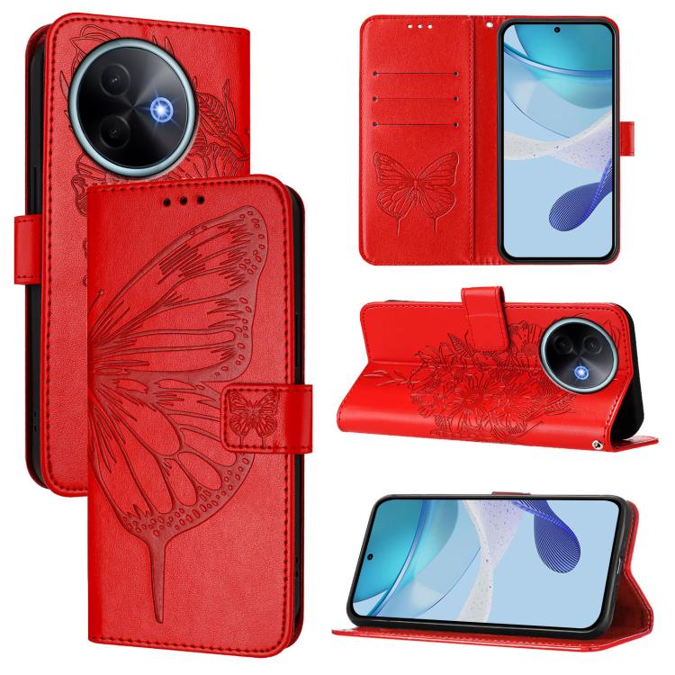 Embossed Butterfly Leather Phone Case, For vivo S30 Pro mini, For vivo S30, For vivo Y39 5G Global, For vivo V50 Lite 5G, For vivo Y29S 5G / Y04 4G Global, For vivo Y29 4G Global