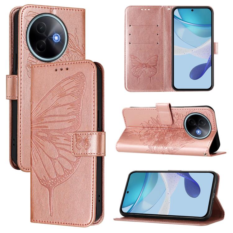 Embossed Butterfly Leather Phone Case, For vivo S30 Pro mini, For vivo S30, For vivo Y39 5G Global, For vivo V50 Lite 5G, For vivo Y29S 5G / Y04 4G Global, For vivo Y29 4G Global
