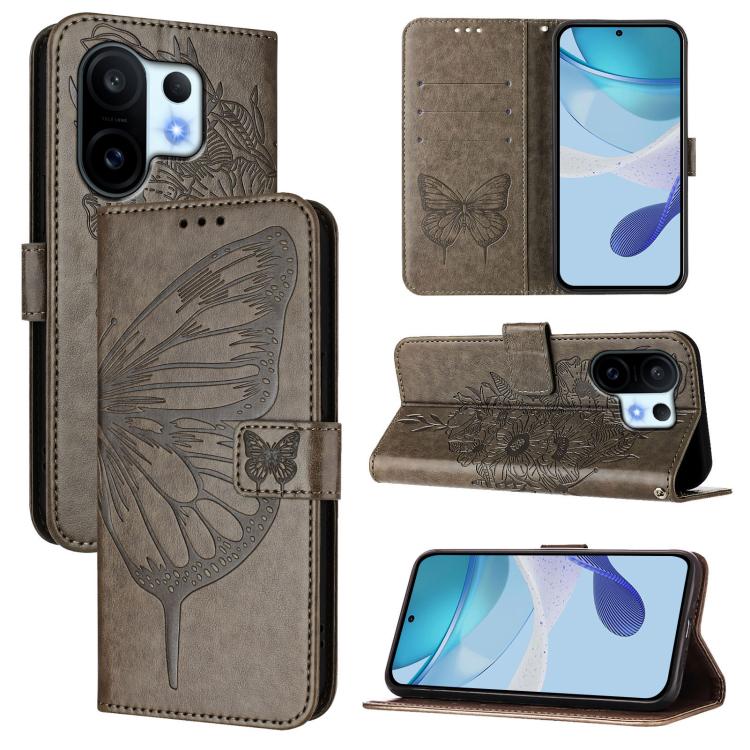 Embossed Butterfly Leather Phone Case, For vivo S30 Pro mini, For vivo S30, For vivo Y39 5G Global, For vivo V50 Lite 5G, For vivo Y29S 5G / Y04 4G Global, For vivo Y29 4G Global