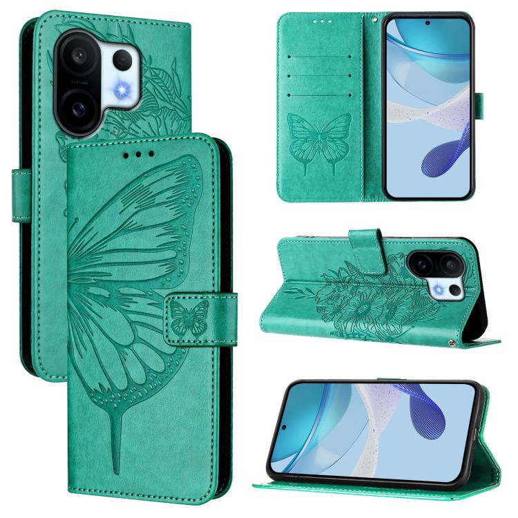 Embossed Butterfly Leather Phone Case, For vivo S30 Pro mini, For vivo S30, For vivo Y39 5G Global, For vivo V50 Lite 5G, For vivo Y29S 5G / Y04 4G Global, For vivo Y29 4G Global