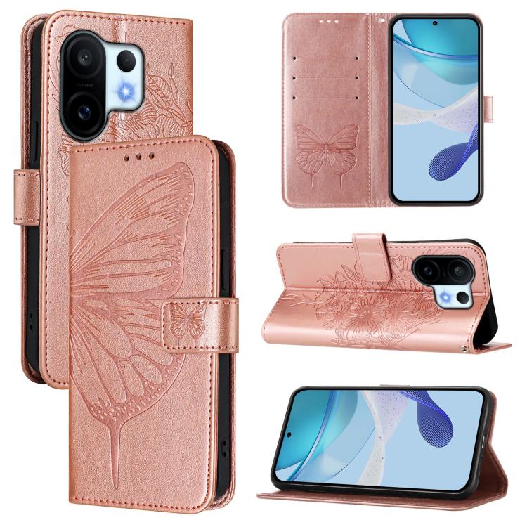 Embossed Butterfly Leather Phone Case, For vivo S30 Pro mini, For vivo S30, For vivo Y39 5G Global, For vivo V50 Lite 5G, For vivo Y29S 5G / Y04 4G Global, For vivo Y29 4G Global