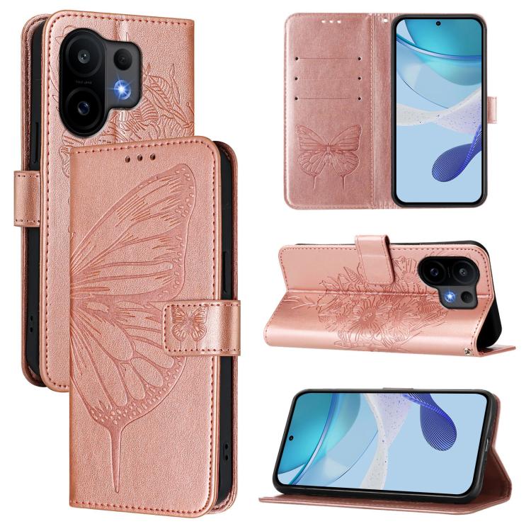 Embossed Butterfly Leather Phone Case, For vivo S30 Pro mini, For vivo S30, For vivo Y39 5G Global, For vivo V50 Lite 5G, For vivo Y29S 5G / Y04 4G Global, For vivo Y29 4G Global