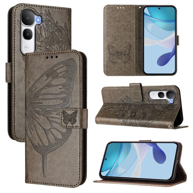 Embossed Butterfly Leather Phone Case, For vivo X300, For vivo V60 Lite 4G / 5G, For vivo Y31 5G 2025, For vivo Y400 5G Global, For vivo Y400 4G, For vivo V60 5G Global