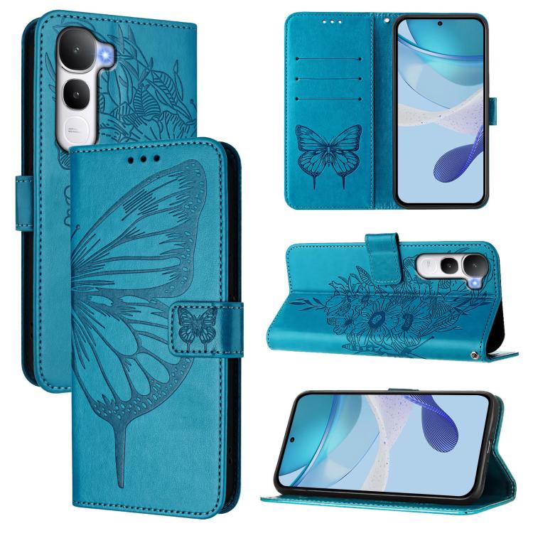 Embossed Butterfly Leather Phone Case, For vivo X300, For vivo V60 Lite 4G / 5G, For vivo Y31 5G 2025, For vivo Y400 5G Global, For vivo Y400 4G, For vivo V60 5G Global