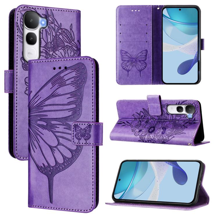Embossed Butterfly Leather Phone Case, For vivo X300, For vivo V60 Lite 4G / 5G, For vivo Y31 5G 2025, For vivo Y400 5G Global, For vivo Y400 4G, For vivo V60 5G Global