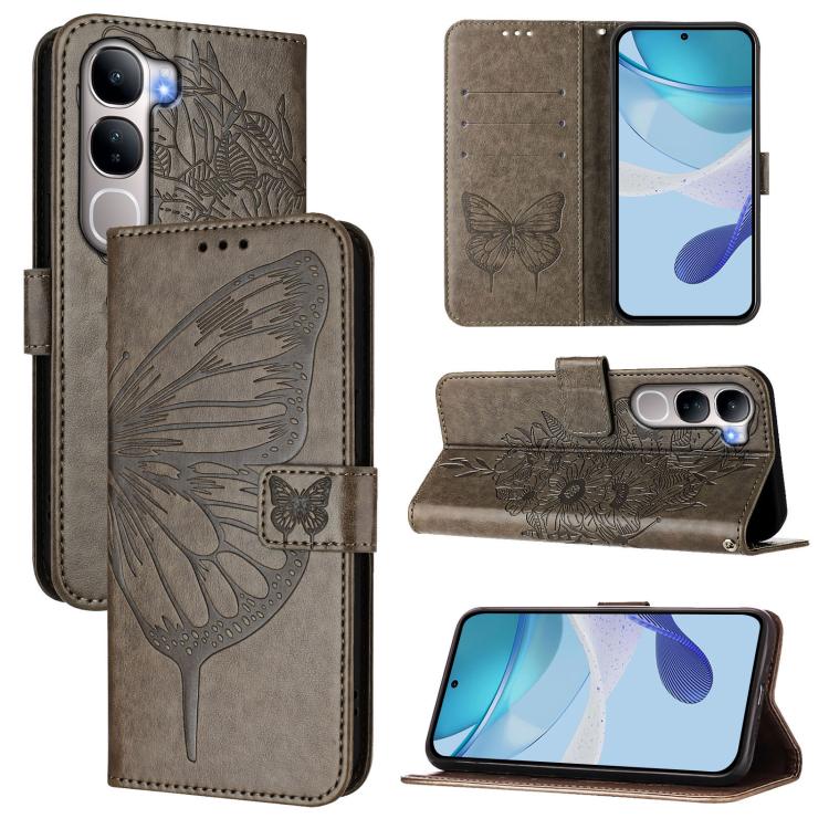 Embossed Butterfly Leather Phone Case, For vivo X300, For vivo V60 Lite 4G / 5G, For vivo Y31 5G 2025, For vivo Y400 5G Global, For vivo Y400 4G, For vivo V60 5G Global