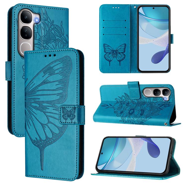 Embossed Butterfly Leather Phone Case, For vivo X300, For vivo V60 Lite 4G / 5G, For vivo Y31 5G 2025, For vivo Y400 5G Global, For vivo Y400 4G, For vivo V60 5G Global