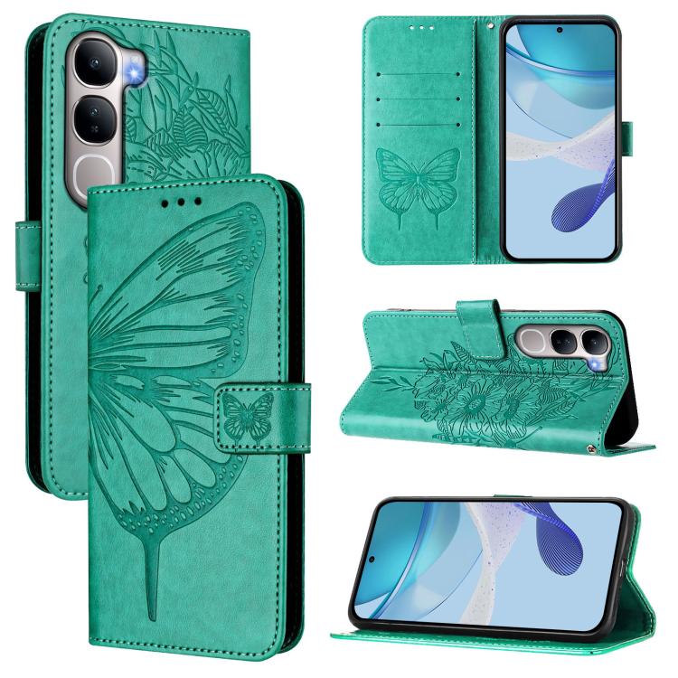 Embossed Butterfly Leather Phone Case, For vivo X300, For vivo V60 Lite 4G / 5G, For vivo Y31 5G 2025, For vivo Y400 5G Global, For vivo Y400 4G, For vivo V60 5G Global