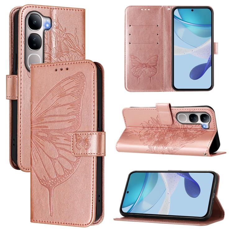 Embossed Butterfly Leather Phone Case, For vivo X300, For vivo V60 Lite 4G / 5G, For vivo Y31 5G 2025, For vivo Y400 5G Global, For vivo Y400 4G, For vivo V60 5G Global