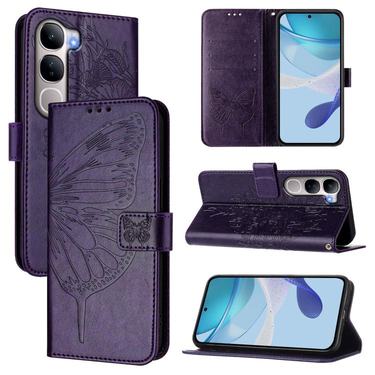 Embossed Butterfly Leather Phone Case, For vivo X300, For vivo V60 Lite 4G / 5G, For vivo Y31 5G 2025, For vivo Y400 5G Global, For vivo Y400 4G, For vivo V60 5G Global