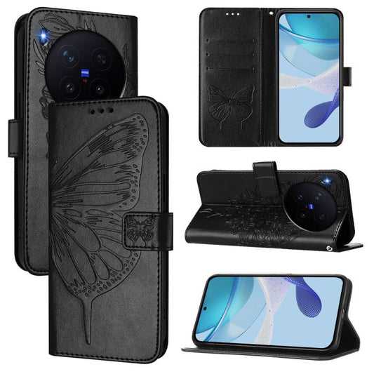 Embossed Butterfly Leather Phone Case, For vivo X300, For vivo V60 Lite 4G / 5G, For vivo Y31 5G 2025, For vivo Y400 5G Global, For vivo Y400 4G, For vivo V60 5G Global