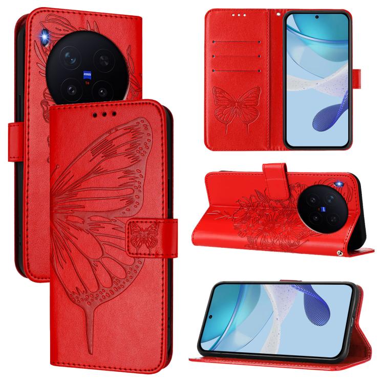 Embossed Butterfly Leather Phone Case, For vivo X300, For vivo V60 Lite 4G / 5G, For vivo Y31 5G 2025, For vivo Y400 5G Global, For vivo Y400 4G, For vivo V60 5G Global