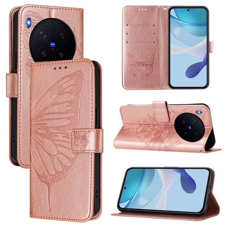 Embossed Butterfly Leather Phone Case, For vivo X300, For vivo V60 Lite 4G / 5G, For vivo Y31 5G 2025, For vivo Y400 5G Global, For vivo Y400 4G, For vivo V60 5G Global