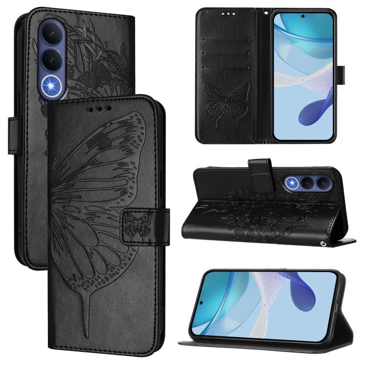 Embossed Butterfly Leather Phone Case, For vivo X300 FE 5G Russia / 5G Zeiss, For vivo X300s 5G, For vivo V70 FE 5G, For vivo Y21 5G 2026 Global / Y05 4G, For vivo X300 Ultra 5G, For vivo X300 Pro