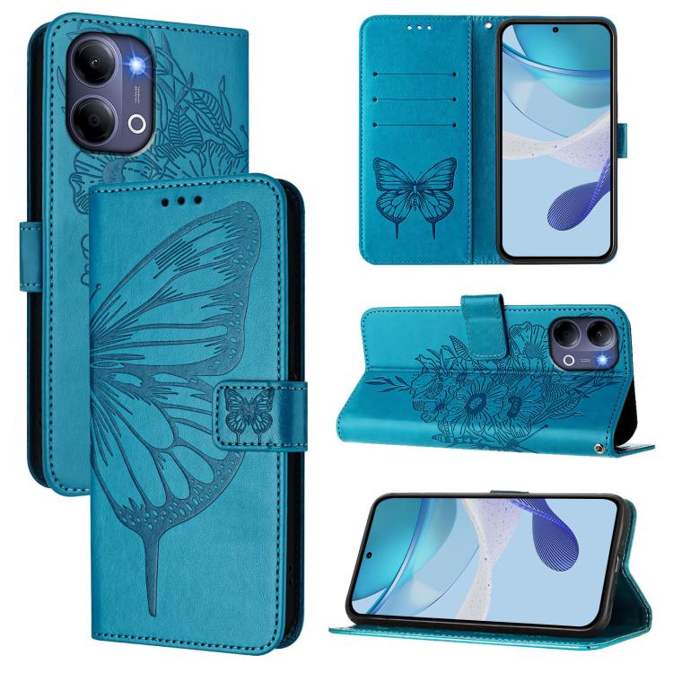 Embossed Butterfly Leather Phone Case, For vivo X300 FE 5G Russia / 5G Zeiss, For vivo X300s 5G, For vivo V70 FE 5G, For vivo Y21 5G 2026 Global / Y05 4G, For vivo X300 Ultra 5G, For vivo X300 Pro