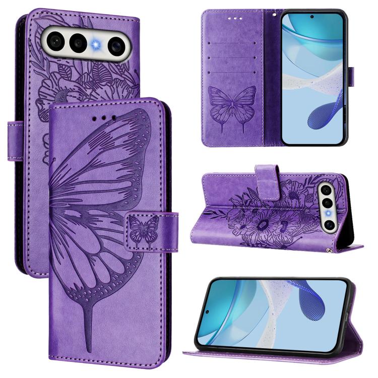 Embossed Butterfly Leather Phone Case, For vivo X300 FE 5G Russia / 5G Zeiss, For vivo X300s 5G, For vivo V70 FE 5G, For vivo Y21 5G 2026 Global / Y05 4G, For vivo X300 Ultra 5G, For vivo X300 Pro