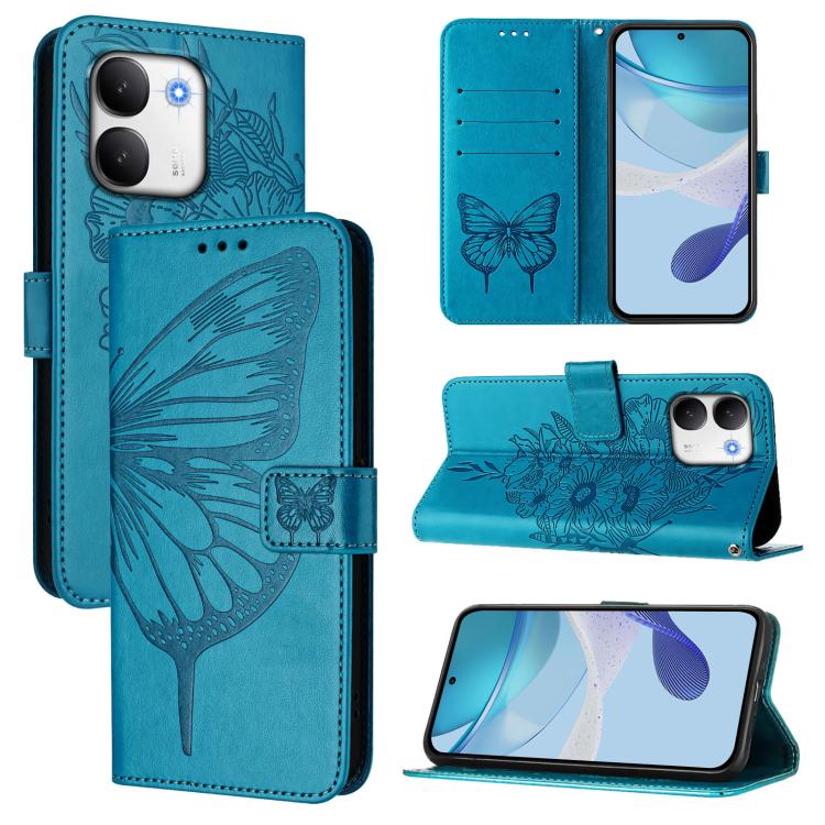 Embossed Butterfly Leather Phone Case, For vivo iQOO Neo11 Ultra 5G, For vivo iQOO Z11S 5G / V80 Lite 5G, For vivo X500 Pro 5G, For vivo X500 Pro Max 5G, For vivo X300 FE 5G Russia / 5G Zeiss, For vivo X300s 5G