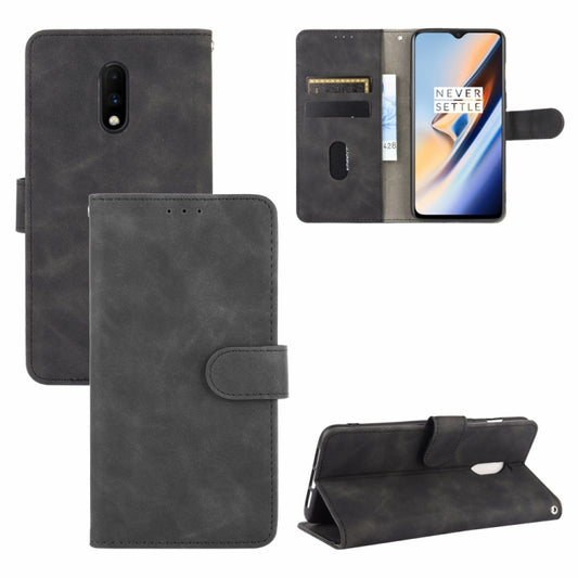 Solid Color Skin Feel Magnetic Buckle Horizontal Flip Calf Texture PU Leather Case with Holder & Card Slots & Wallet, For OnePlus 7, For BlackBerry Priv, For OnePlus 7 Pro, For OnePlus 7T