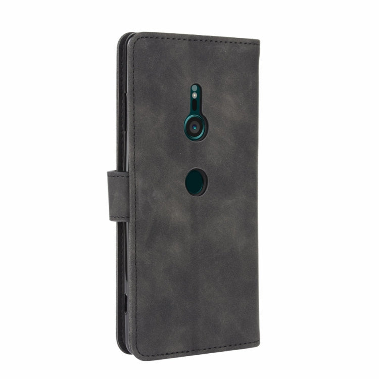 Solid Color Skin Feel Magnetic Buckle Horizontal Flip Calf Texture PU Leather Case with Holder & Card Slots & Wallet, For Sony Xperia XZ3, For Sony Xperia 8 Lite
