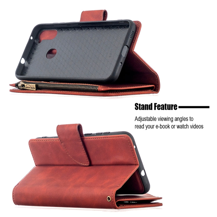 Skin Feel Detachable Magnetic Zipper Horizontal Flip PU Leather Case with Multi-Card Slots & Holder & Wallet & Photo Frame & Lanyard, For Samsung Galaxy A11, For Samsung Galaxy A31, For Samsung Galaxy S10e, For Huawei P40, For Huawei Y5P, For Huawei Y6...