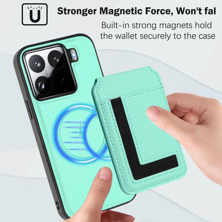 CX01 Detachable Magsafe Magnetic Card Bag Phone Case, For Xiaomi 15 Pro, For Xiaomi 15, For Xiaomi 14T Pro, For Xiaomi 14T