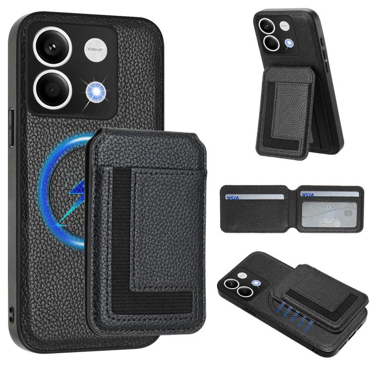 CX01 Detachable Magsafe Magnetic Card Bag Phone Case, For Redmi Note 13 4G, For Redmi Note 13 Pro 5G / Poco X6, For Redmi Note 13 5G, For Redmi Note 13 Pro+