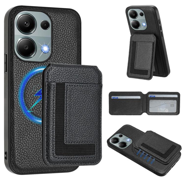 CX01 Detachable Magsafe Magnetic Card Bag Phone Case, For Redmi 14C 4G / 14R / A4 5G, For Redmi Note 14 Pro+ 5G, For Redmi Note 14 Pro 5G, For Redmi Note 13R / 13 4G / 13 5G, For Redmi A3 / A3x / Xiaomi Poco C61, For Redmi  Turbo 3 / Poco F6 India     ...