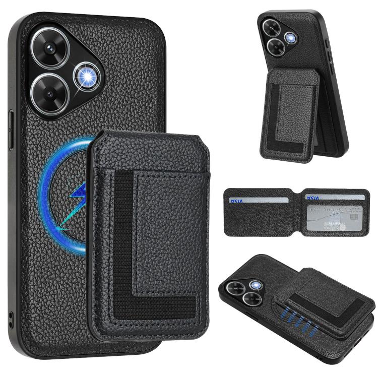 CX01 Detachable Magsafe Magnetic Card Bag Phone Case, For Redmi 14C 4G / 14R / A4 5G, For Redmi Note 14 Pro+ 5G, For Redmi Note 14 Pro 5G, For Redmi Note 13R / 13 4G / 13 5G, For Redmi A3 / A3x / Xiaomi Poco C61, For Redmi  Turbo 3 / Poco F6 India     ...