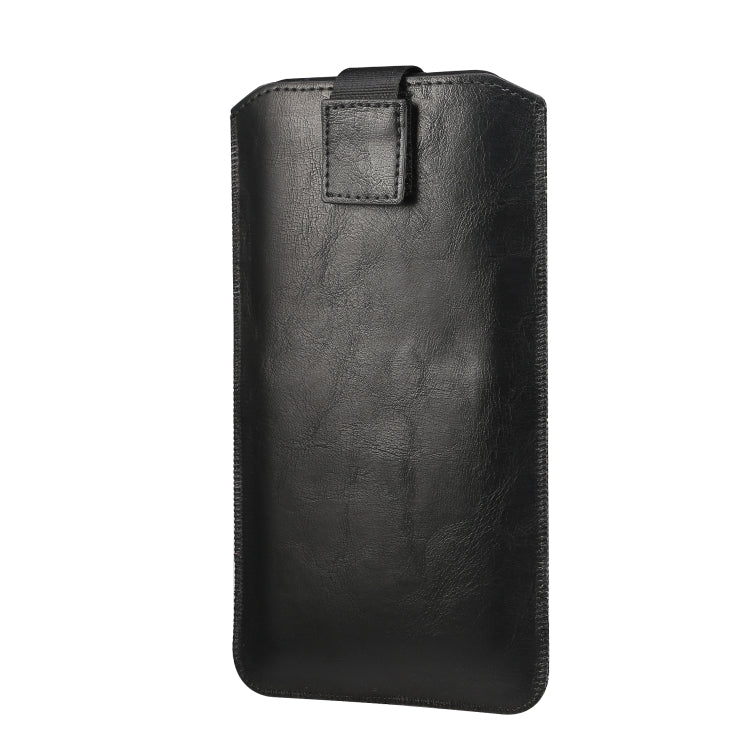 Ultra-thin Simple Drawstring  Horizontal Plate Hanging Waist Phone Waist Pack Leather Case, Suitable for 4.7-5.2 inch Smartphones, For 4.7-5.2 inch