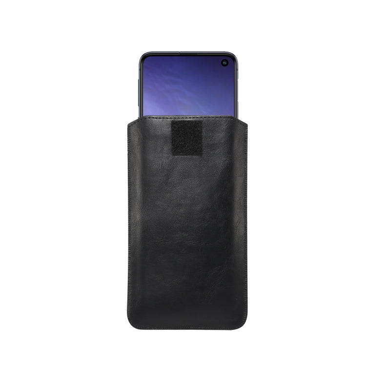 Ultra-thin Simple Drawstring  Horizontal Plate Hanging Waist Phone Waist Pack Leather Case, Suitable for 4.7-5.2 inch Smartphones, For 4.7-5.2 inch