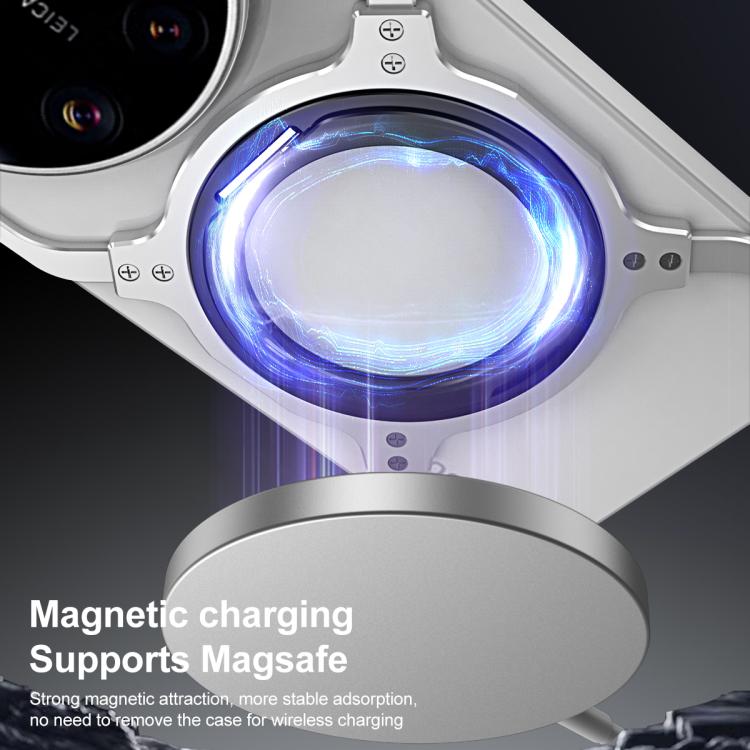 Mechanical Arm Borderless MagSafe Holder Metal Phone Case, For Xiaomi 17 Ultra, For Xiaomi 15 Ultra