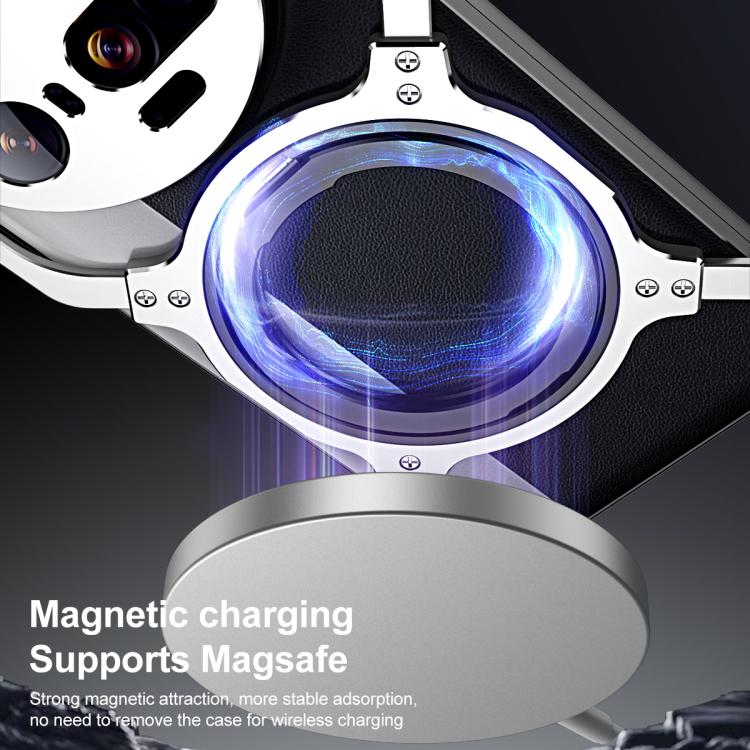 Mechanical Arm Borderless MagSafe Holder Metal Phone Case, For Xiaomi 17 Ultra, For Xiaomi 15 Ultra