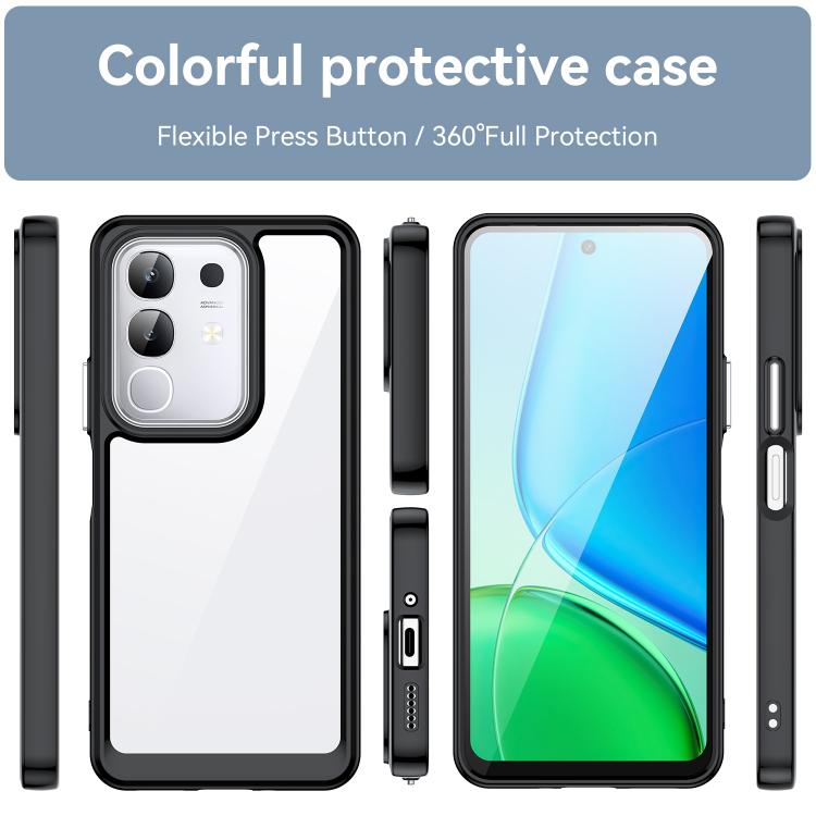 Colorful Series Acrylic Hybrid TPU Phone Case, For vivo Y29 4G, For vivo V50