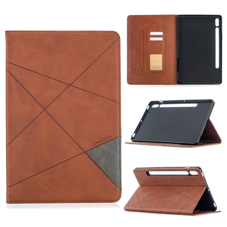 Rhombus Texture Horizontal Flip Magnetic Leather Case with Holder & Card Slots, For Samsung Galaxy Tab S8 / Galaxy Tab S7 T870, For Amazon Kindle Fire HD8 (2020)