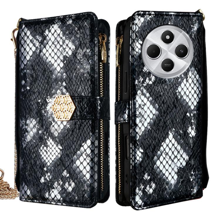 Crossbody Handle Snake Texture Leather Phone Case, For Redmi A7 Pro 171mm / Poco C85x 5G, For Redmi Turbo 5 Max 5G / Poco X8 Pro Max 5G, For Redmi Turbo 5 5G / Poco X8 Pro 5G, For Redmi K90 Pro Max 5G / Poco F8 Ultra                                    ...