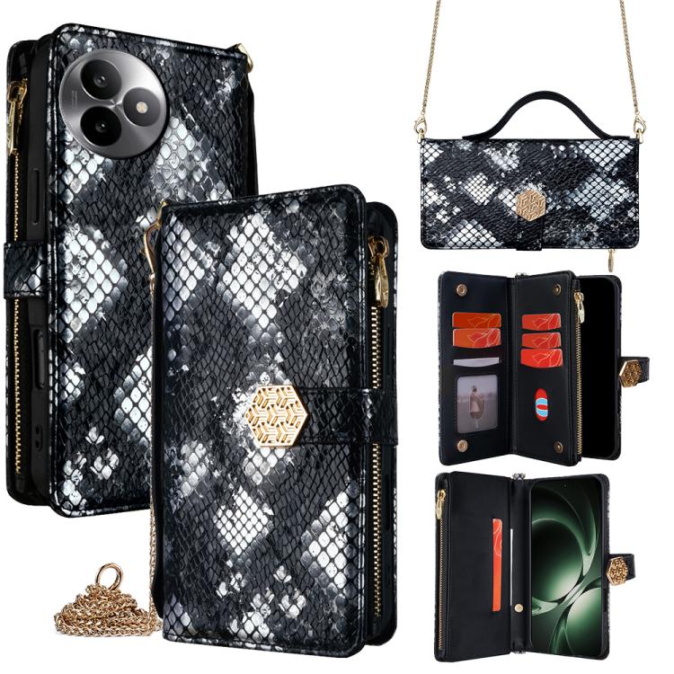 Crossbody Handle Snake Texture Leather Phone Case, For Redmi A7 Pro 171mm / Poco C85x 5G, For Redmi Turbo 5 Max 5G / Poco X8 Pro Max 5G, For Redmi Turbo 5 5G / Poco X8 Pro 5G, For Redmi K90 Pro Max 5G / Poco F8 Ultra                                    ...